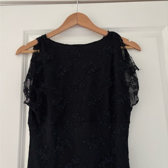 VTG Y2K Devan Black Lace Dress Split Sleeve Whismigoth Witchy - Picture 6 of 6